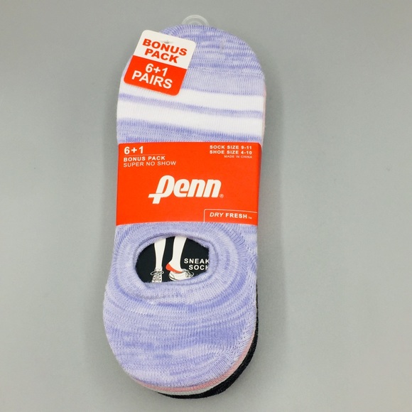 PENN Ladies Super No Show Socks Sock Size 9-11